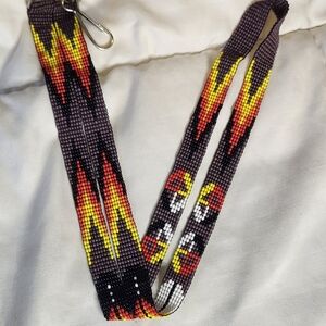 Beaded Lanyard with Native Design